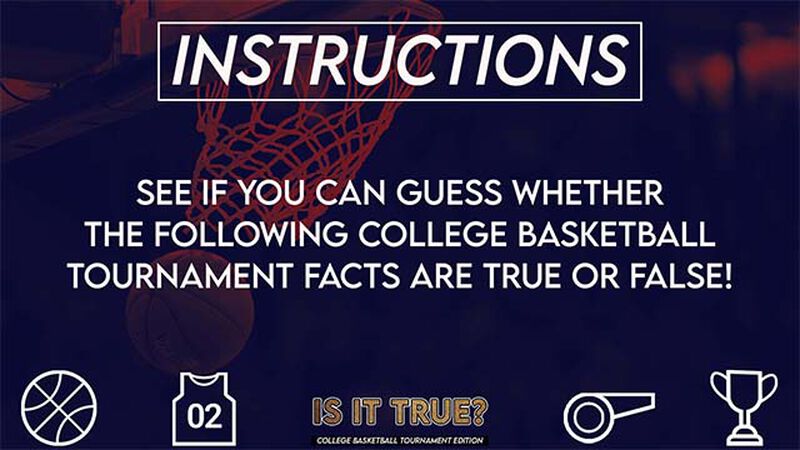Is It True College Basketball Tournament Edition